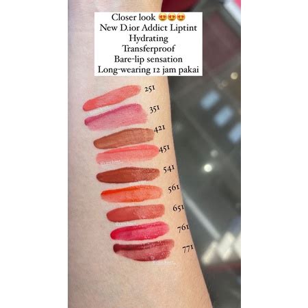 christian dior lip tattoo swatch